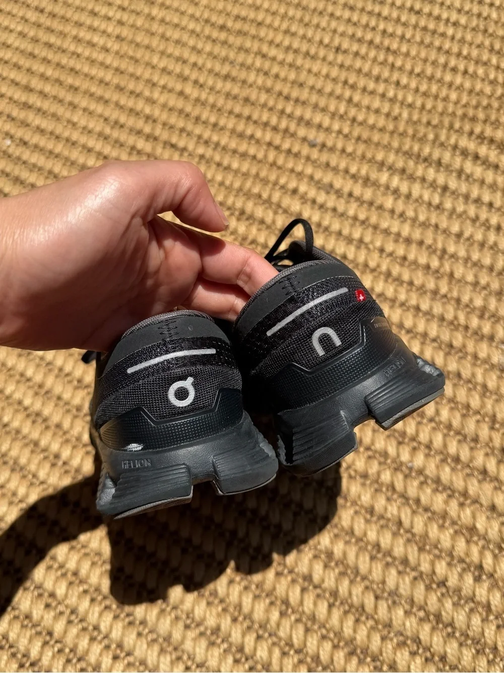On Running Black Mesh Performance Sneakers
